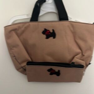 New Medium and small bag with black Scottish dogs
